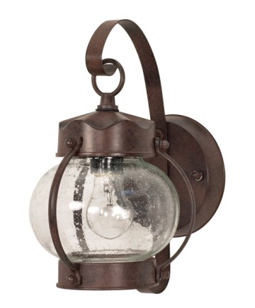 Nuvo Lighting 60/631 1 Light 11 inch Wall Lantern Onion Lantern with Clear Seed Glass
