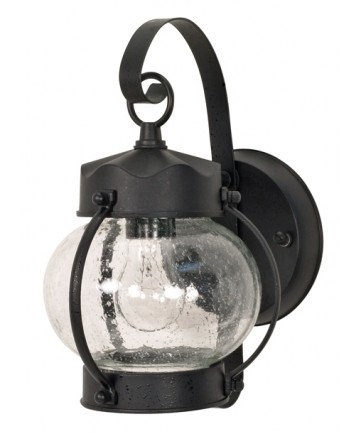 Nuvo Lighting 60/632 1 Light 11 inch Wall Lantern Onion Lantern with Clear Seed Glass