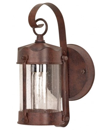 Nuvo Lighting 60/634 1 Light 11 inch Wall Lantern Piper Lantern with Clear Seed Glass