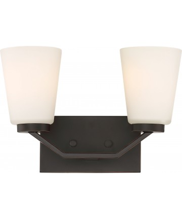 Nuvo Lighting 60/6342 Nome 2 Light Vanity Fixture Mahogany Bronze