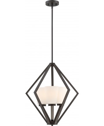 Nuvo Lighting 60/6345 Nome 3 Light Pendant Fixture Mahogany Bronze