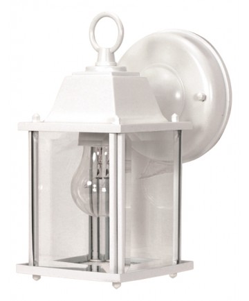 Nuvo Lighting 60/636 1 Light 9 inch Wall Lantern Cube Lantern with Clear Beveled Glass