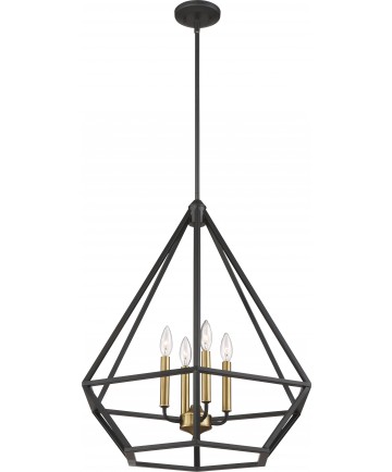 Nuvo Lighting 60/6361 Orin 4 Light Pendant Fixture Aged Bronze With