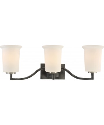 Nuvo Lighting 60/6373 Chester 3 Light Vanity Fixture Iron Black Finish