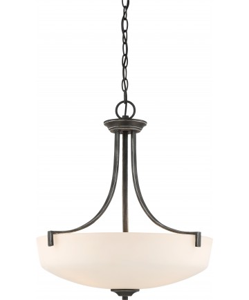 Nuvo Lighting 60/6378 Chester 3 Light Pendant Fixture Iron Black