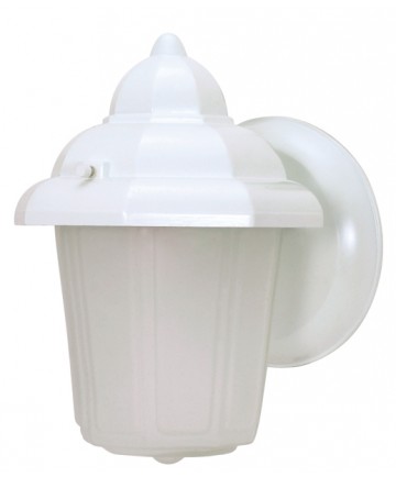 Nuvo Lighting 60/639 1 Light 9 inch Wall Lantern Hood Lantern with Satin Frosted Glass