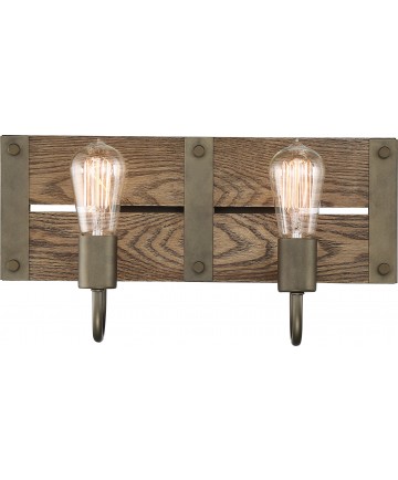 Nuvo 60/6428 Nuvo Winchester Collection 2 Light Vanity Bronze/Aged Wood