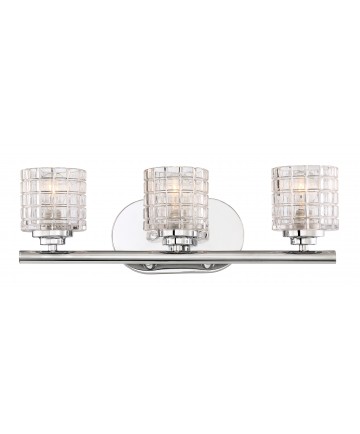 Nuvo Lighting 60/6443 Votive 3 Light Vanity With Clear Glass
