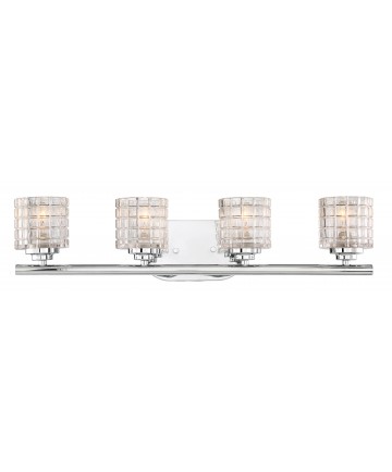 Nuvo Lighting 60/6444 Votive 4 Light Vanity With Clear Glass