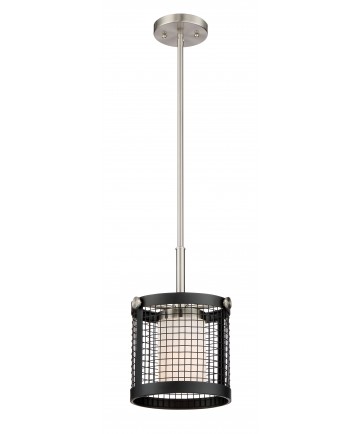 Nuvo Lighting 60/6451 Pratt 1 Light Mini Pendant With White Glass