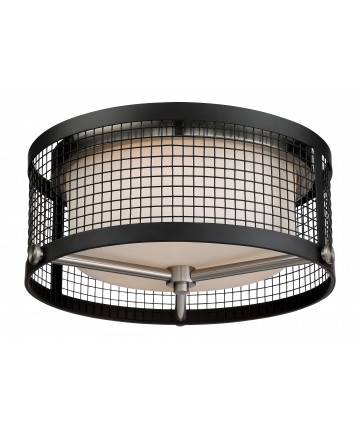 Nuvo Lighting 60/6452 Pratt 3 Light Flush Mount Fixture With White