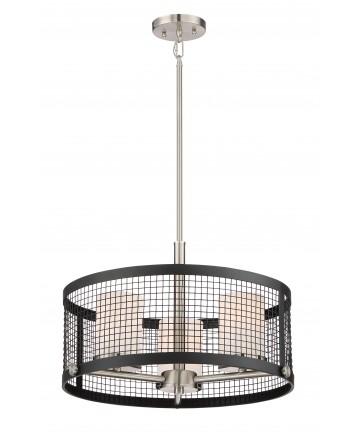 Nuvo Lighting 60/6453 Pratt 3 Light Pendant With White Glass