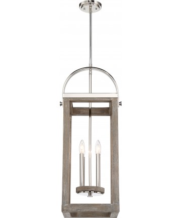 Nuvo Lighting 60/6481 Bliss 4 Light Pendant Driftwood Finish with