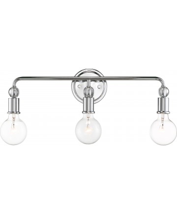 Nuvo Lighting 60/6563 Bounce 3 Light Vanity Polished Nickel Finish