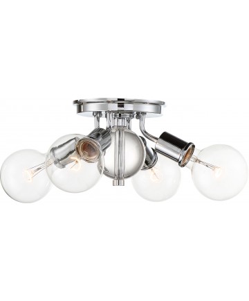 Nuvo Lighting 60/6564 Bounce 4 Light Flush Mount Polished Nickel