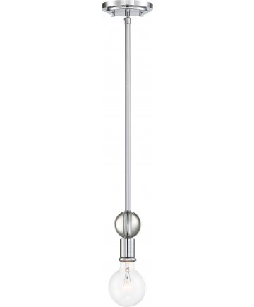 Nuvo Lighting 60/6566 Bounce 1 Light Mini Pendant Polished Nickel