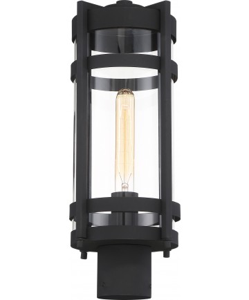Nuvo Lighting 60/6575 Tofino 1 Light Post Lantern Textured Black