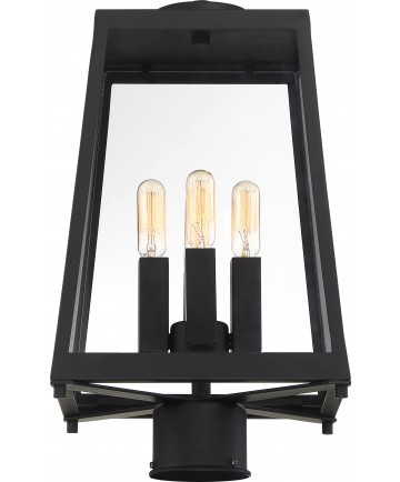 Nuvo Lighting 60/6585 Halifax 4 Light Post Lantern Matte Black Finish