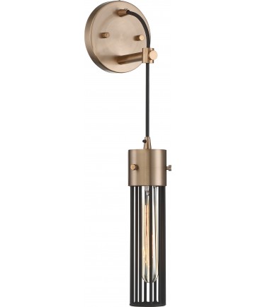 Nuvo Lighting 60/6611 Eaves 1 Light Wall Sconce Copper Brushed Brass