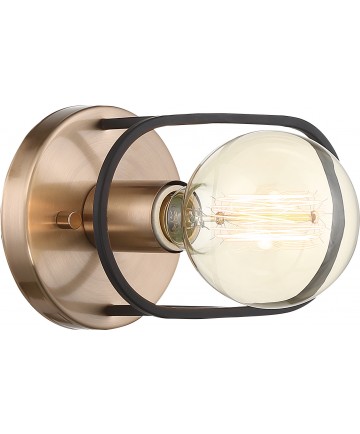 Nuvo Lighting 60/6651 Chassis 1 Light Wall Sconce Copper Brushed Brass