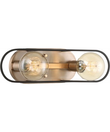 Nuvo Lighting 60/6652 Chassis 2 Light Vanity Copper Brushed Brass