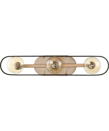 Nuvo Lighting 60/6653 Chassis 3 Light Vanity Copper Brushed Brass