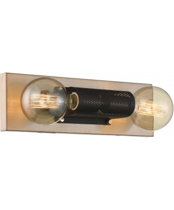 Nuvo Lighting 60/6662 Passage 2 Light Vanity Copper Brushed Brass