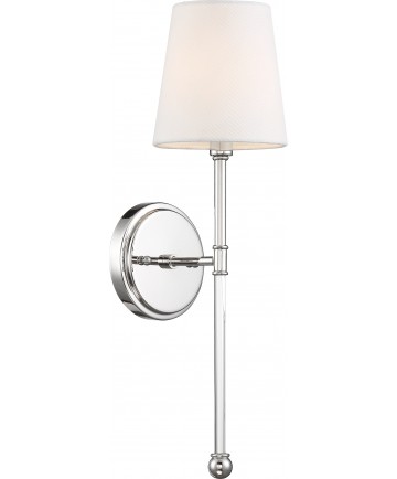 Nuvo Lighting 60/6688 Olmsted 1 Light Wall Sconce Polished Nickel