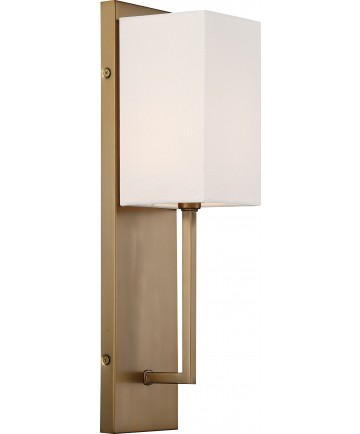 Nuvo Lighting 60/6692 Vesey 1 Light Wall Sconce Burnished Brass Finish