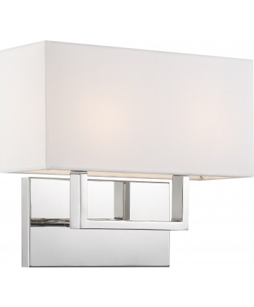 Nuvo Lighting 60/6718 Tribeca 2 Light Vanity Polished Nickel Finish