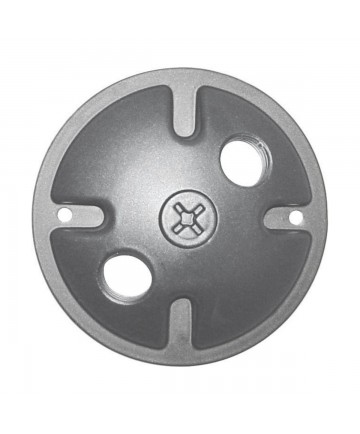 Nuvo Lighting 60/674 2-Light Die Cast Mounting Plate Light Gray