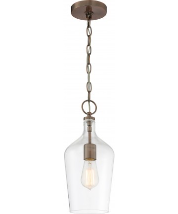 Nuvo Lighting 60/6748 Hartley 1 Light Pendant Fixture Antique Copper