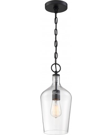Nuvo Lighting 60/6749 Hartley 1 Light Pendant Fixture Matte Black