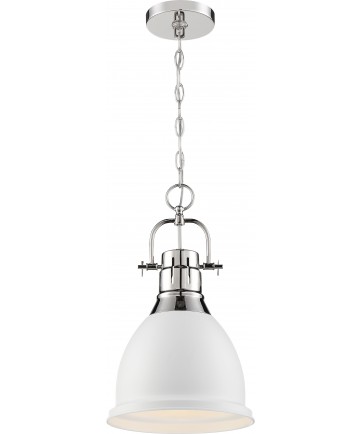 Nuvo Lighting 60/6752 Watson 1 Light Pendant Fixture Polished Nickel