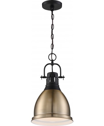 Nuvo Lighting 60/6753 Watson 1 Light Pendant Fixture Matte Black and