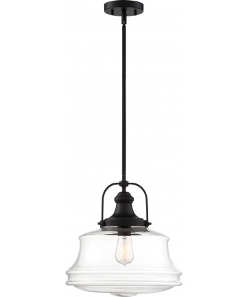 Nuvo Lighting 60/6759 Basel 1 Light Pendant Fixture Aged Bronze Finish