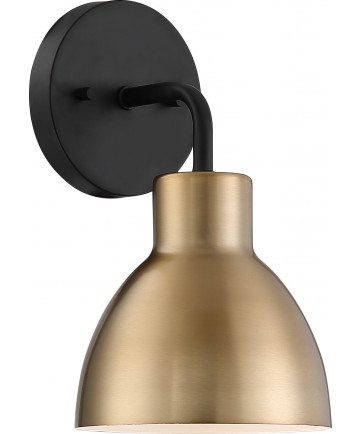 Nuvo Lighting 60/6791 Sloan 1 Light Vanity Matte Black and Burnished