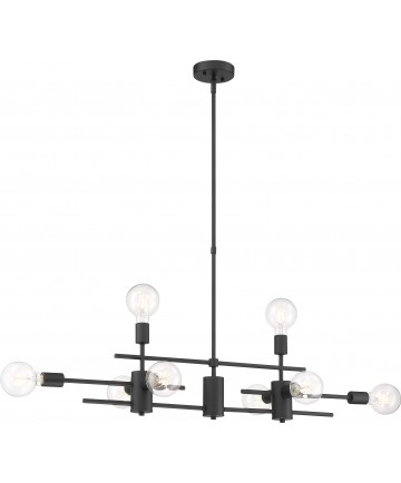 Nuvo Lighting 60/6862 Delphi 8 Light Island Pendant Fixture Black