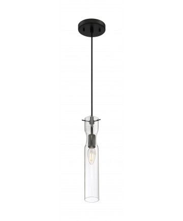 Nuvo Lighting 60/6876 Spyglass 1 Light Mini Pendant Fixture Black