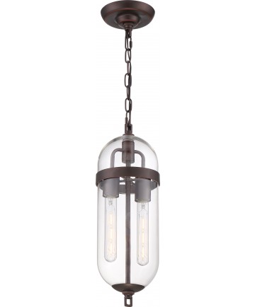 Nuvo Lighting 60/6922 Fathom 2 Light Pendant Fixture Mahogany Bronze