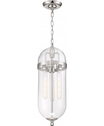 Nuvo Lighting 60/6933 Fathom 3 Light Pendant Fixture Polished Nickel