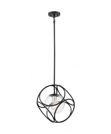 Nuvo Lighting 60/6935 Aurora 1 Light Mini Pendant Fixture Black and