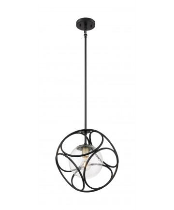 Nuvo Lighting 60/6945 Aurora 1 Light Mini Pendant Fixture Black and