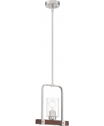 Nuvo Lighting 60/6965 Arabel 1 Light Mini Pendant Fixture Brushed