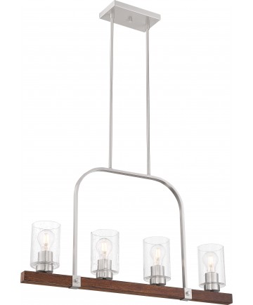 Nuvo Lighting 60/6967 Arabel 4 Light Island Pendant Fixture Brushed