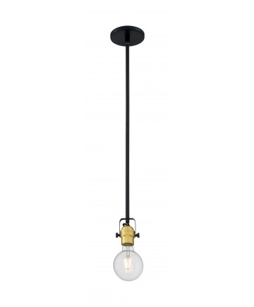 Nuvo Lighting 60/6987 Mantra 1 Light Mini Pendant Fixture Black Finish