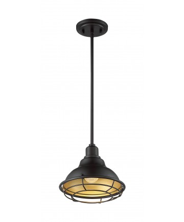 Nuvo Lighting 60/7013 Newbridge 1 Light Small Pendant Fixture Dark