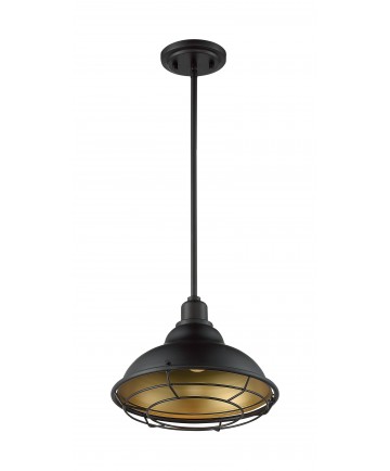 Nuvo Lighting 60/7014 Newbridge 1 Light Large Pendant Fixture Dark