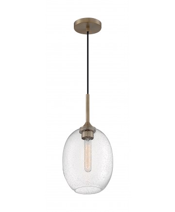 Nuvo Lighting 60/7016 Aria 1 Light Small Pendant Fixture Burnished