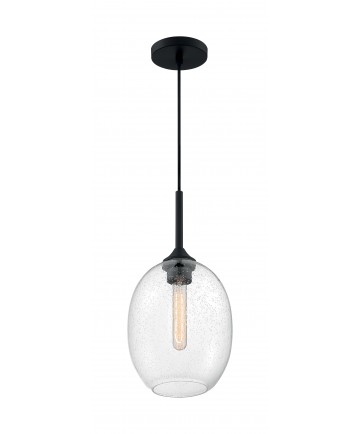 Nuvo Lighting 60/7026 Aria 1 Light Small Pendant Fixture Matte Black